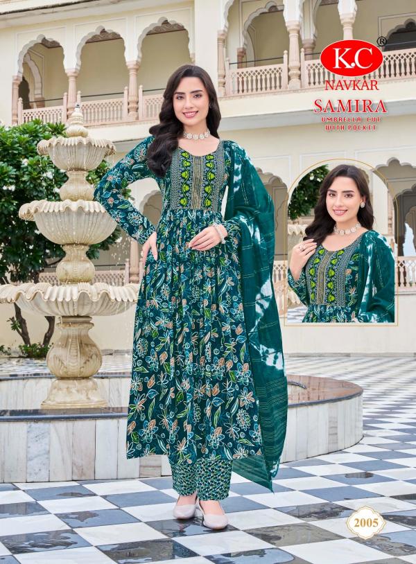 Kc Samira Vol 2 Rayon Printed Kurti Bottom With Dupatta